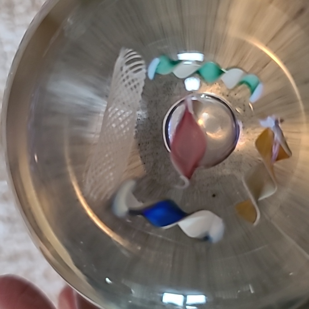Colorful Murano Art Glass Paperweight - Picture 3 of 9